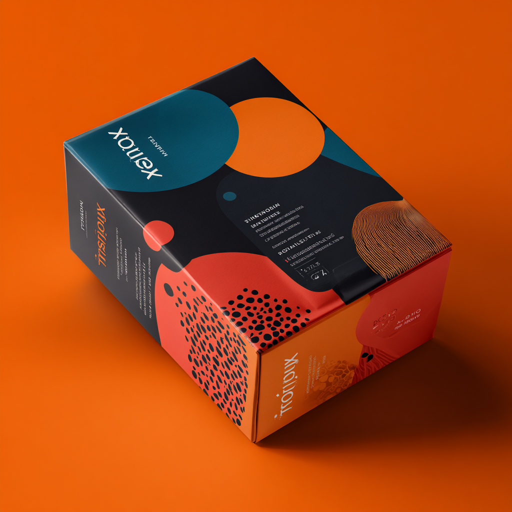 product package on neutral background